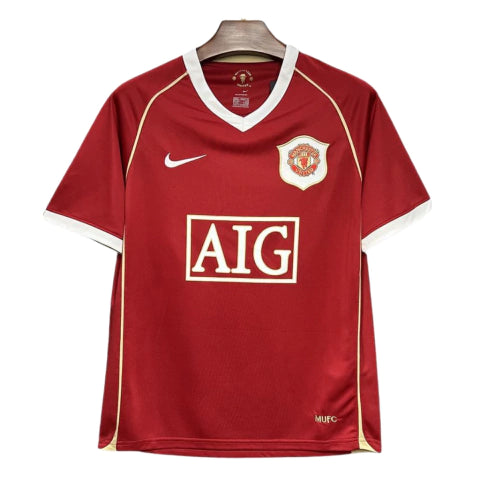 Manchester United Home 06/07 Retrô Nike - Vermelha