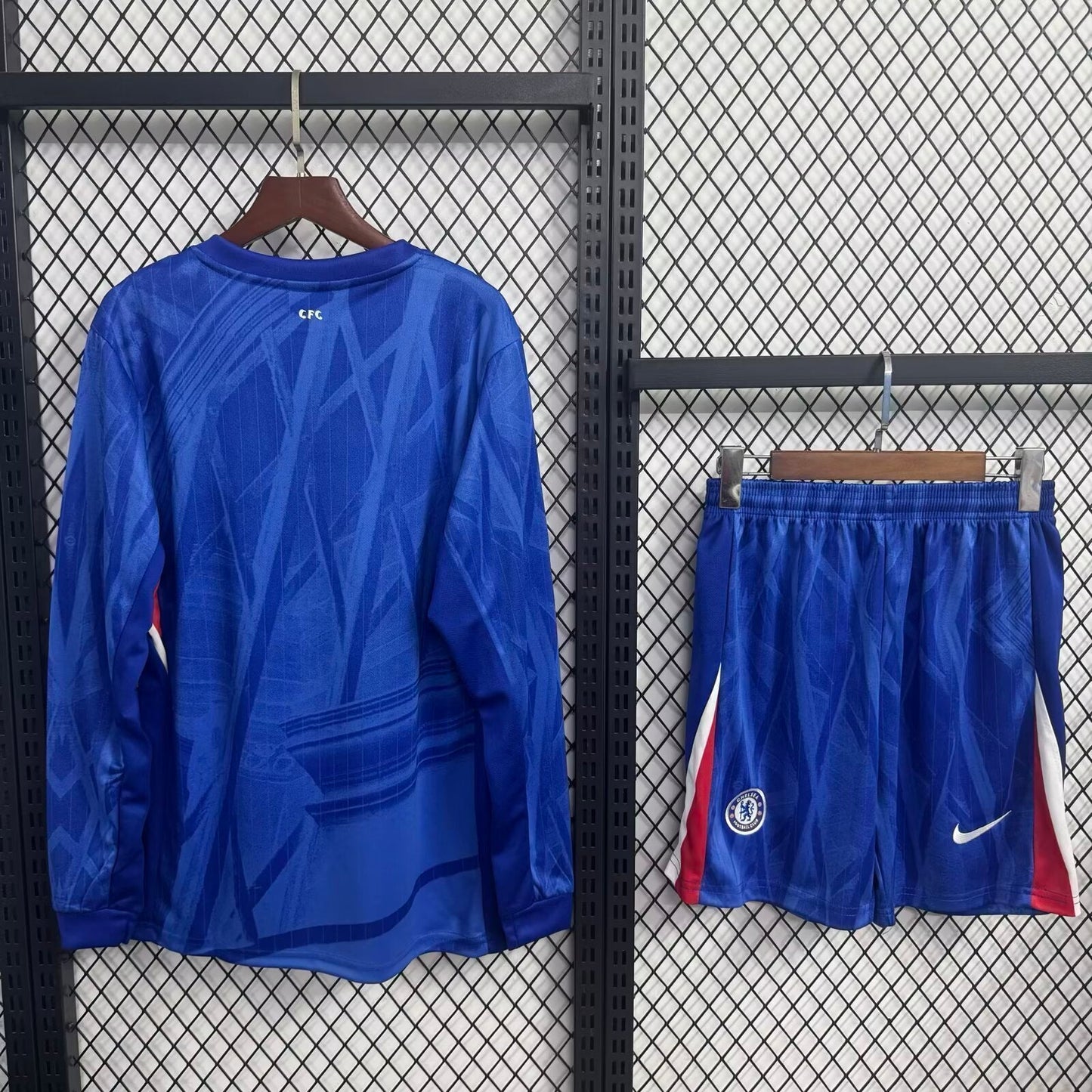 Kit infantil Chelsea Home 25/26 Manga Longa - Azul
