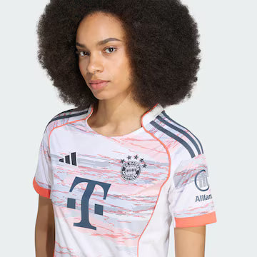 Bayern De Munique Away 25/26 Feminino Adidas - Branca