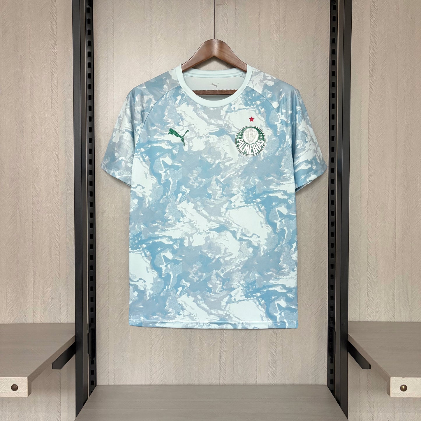 Palmeiras Pré Jogo 26/27 Masculino Torcedor Puma - Azul Claro