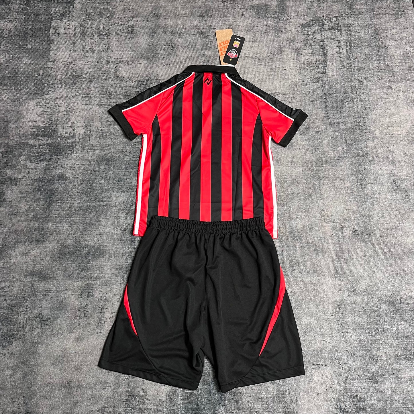 Kit Infantil Vitória Home 25/26 - Vermelho e Preto