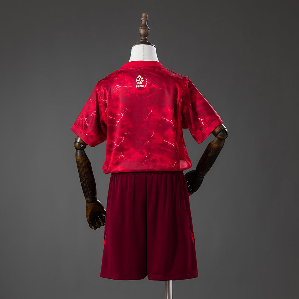 Kit Infantil Polônia Away 26/27 - Vermelho