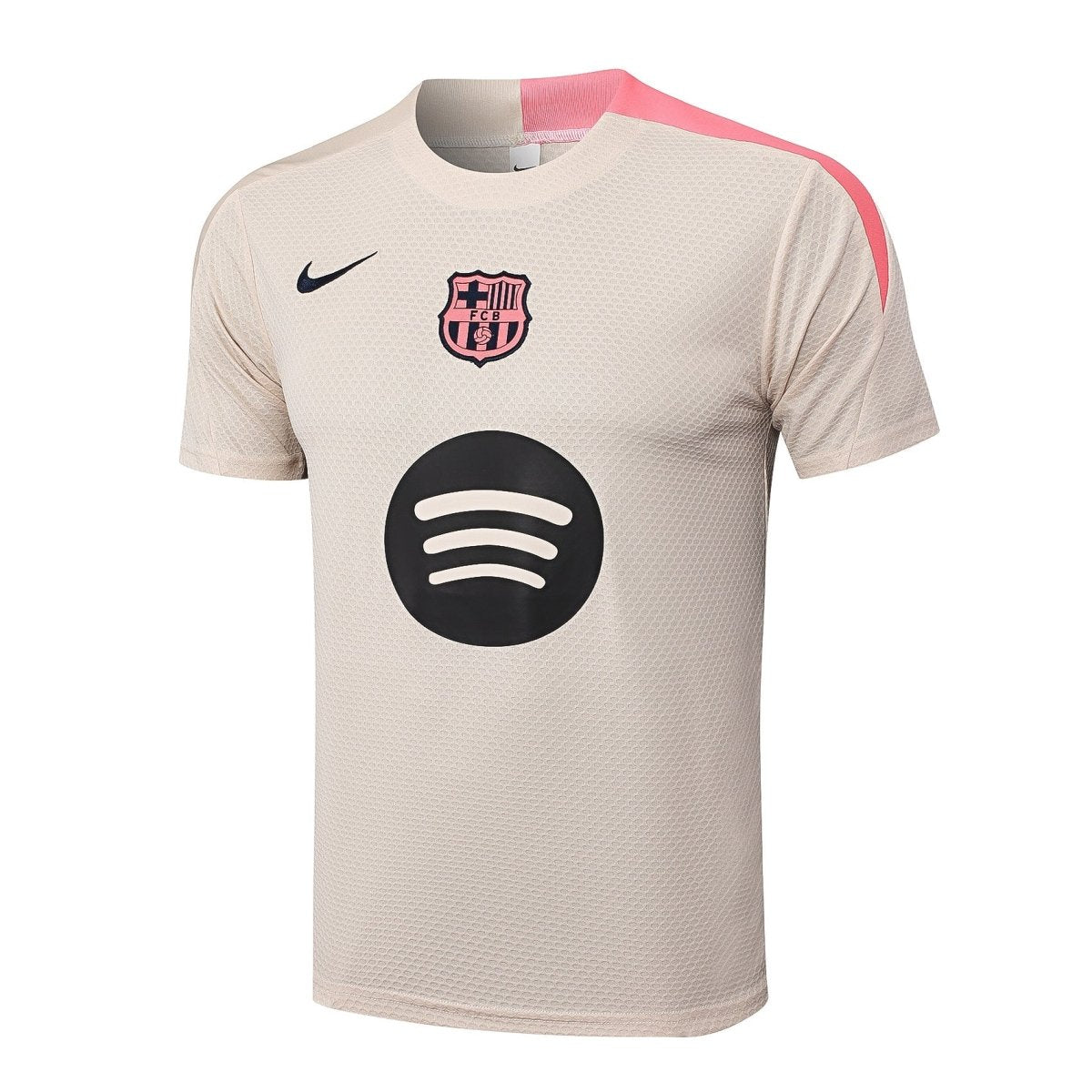 Kit de Treino Adulto Barcelona 2025/26 Short e Camisa - Bege