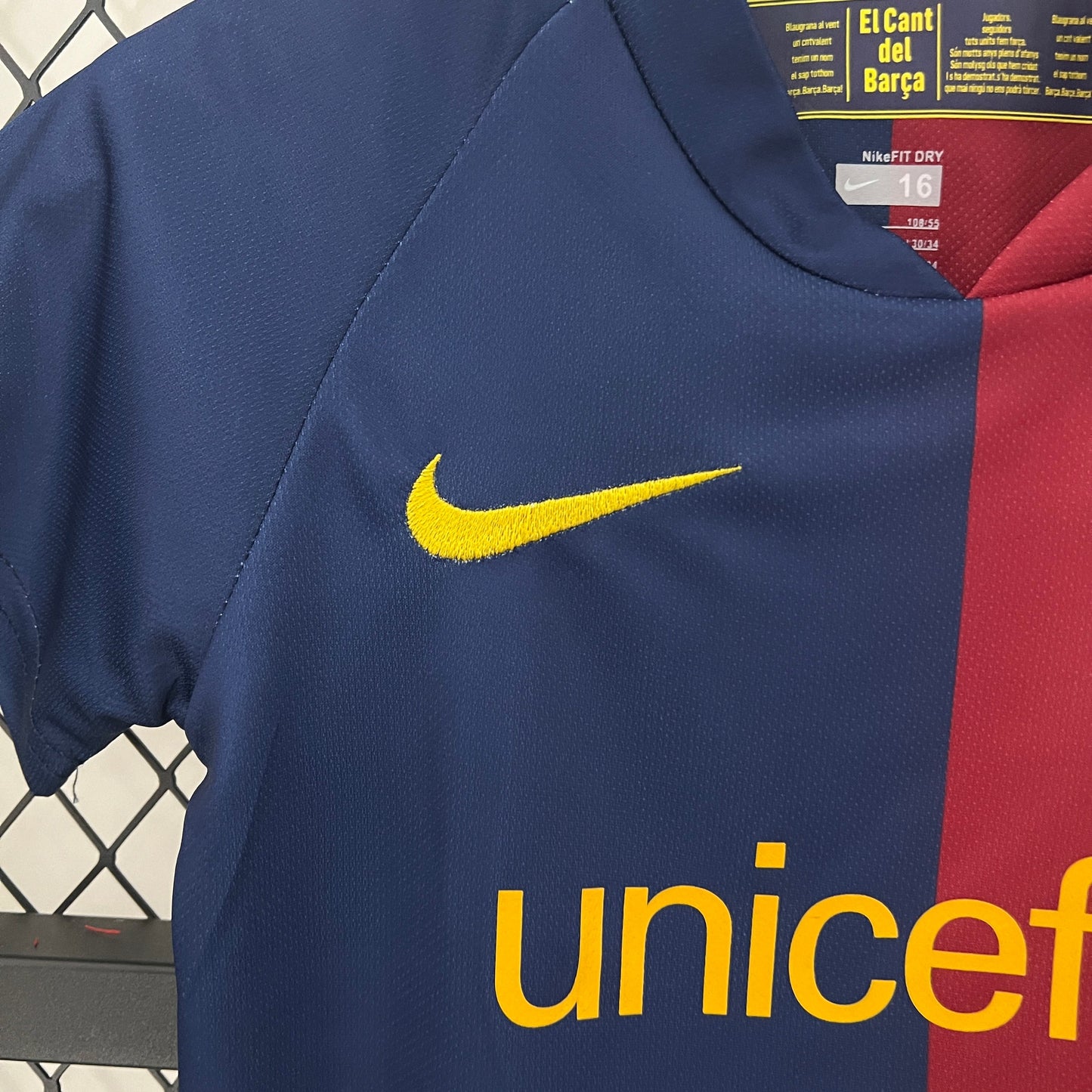 Kit Infantil Barcelona Home Retrô 08/09 Nke - Grená