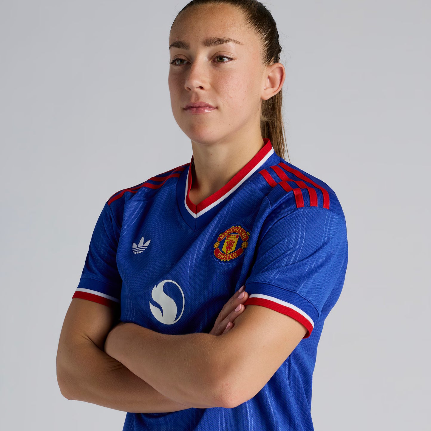 Manchester United Away 26/27 Feminina Adidas - Azul