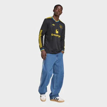 Manchester United Third 25/26 Manga Longa Torcedor Adidas - Preta