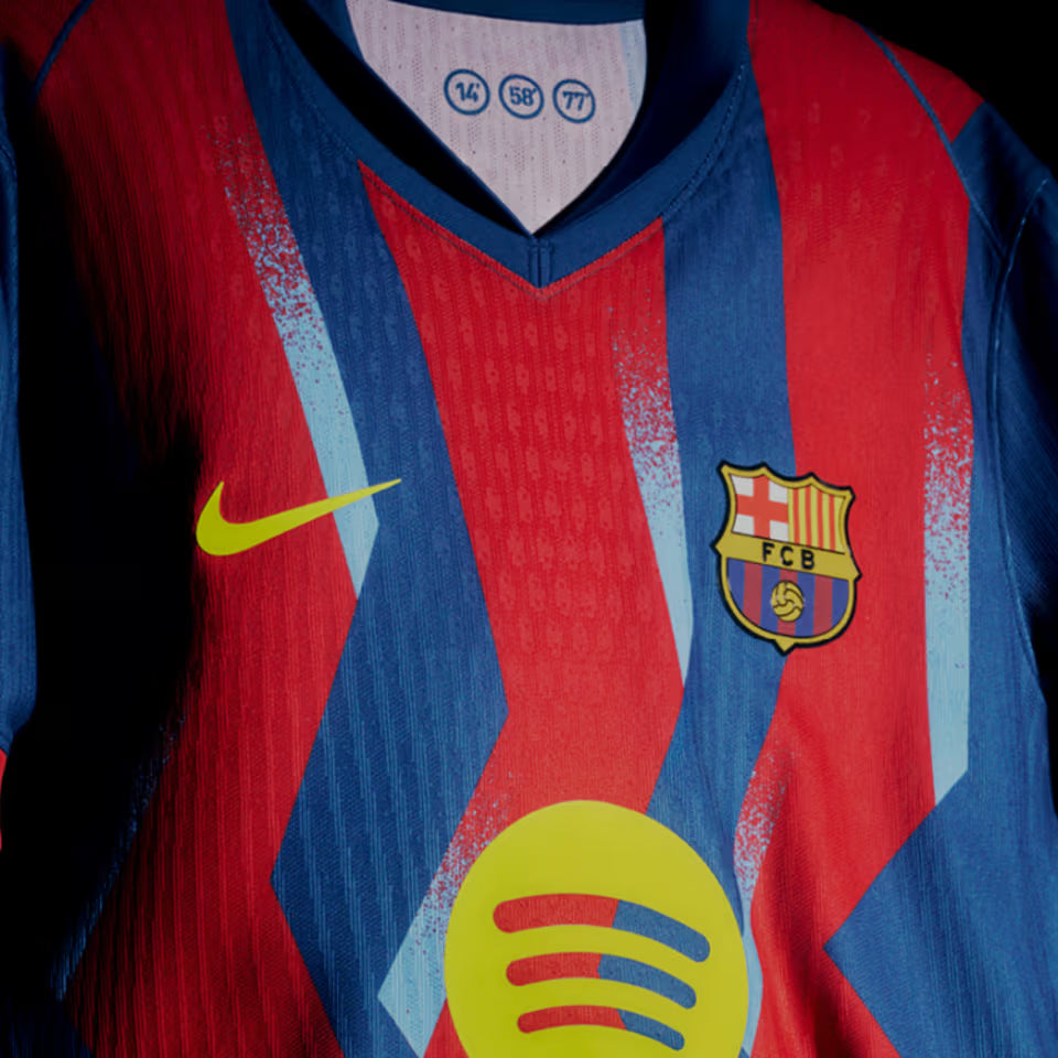 Barcelona Fourth 25/26 Jogador Nike - Grená