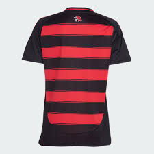 Flamengo Home 25/26 Adidas Torcedor Feminino - Vemelho e Preto
