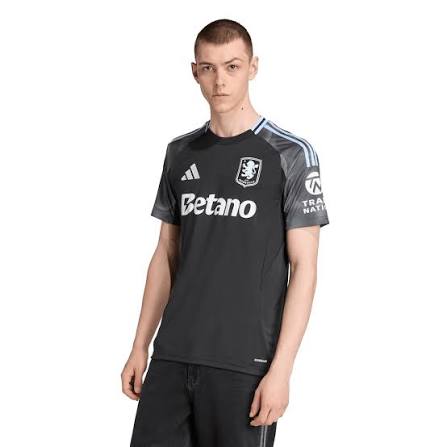 Aston Villa Away 25/26 Torcedor Adidas - Preta