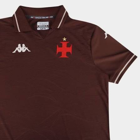 Vasco Third 25/26 Torcedor Kappa Masculino - Marrom
