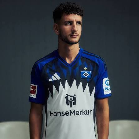 Hamburgo Home 25/26 Torcedor Adidas - Branca e Azul