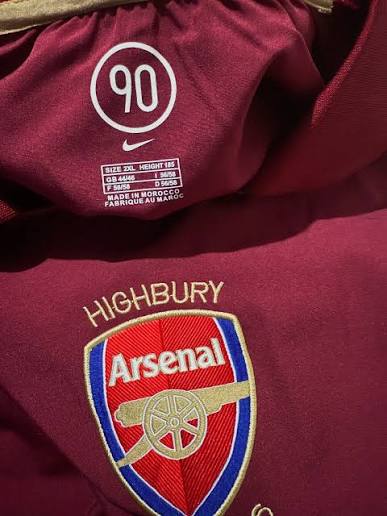 Arsenal Away Retro Manga Longa 05/06 Nike - Bordo
