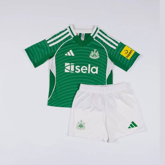 Kit Infantil Newcastle Away 25/26 - Verde