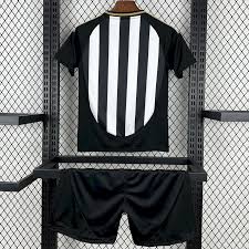 Kit Infantil Atlético Mineiro Home 25/26 - Preto e Branco