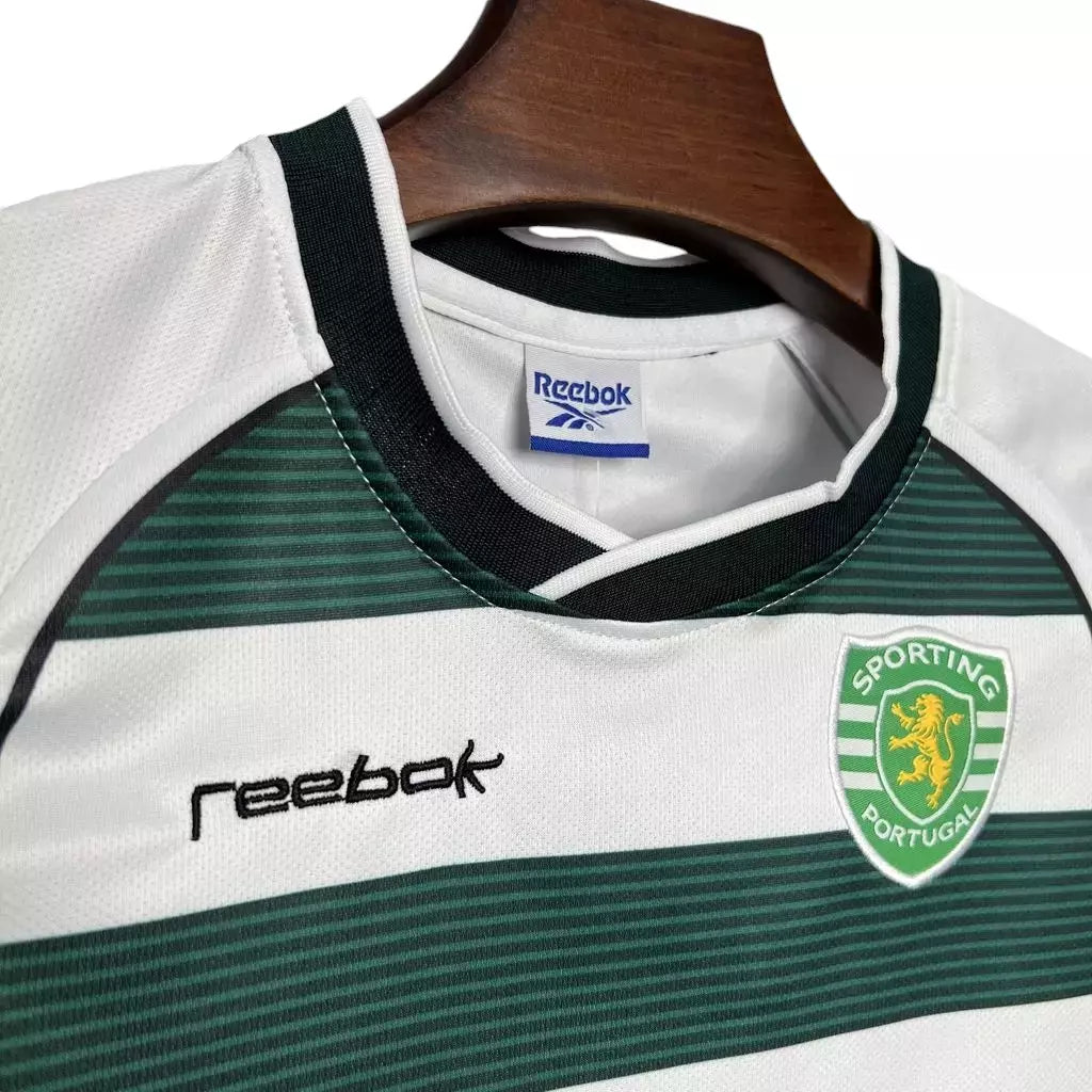 Kit Infantil Sporting Home Retrô 2003 - Verde e Branco