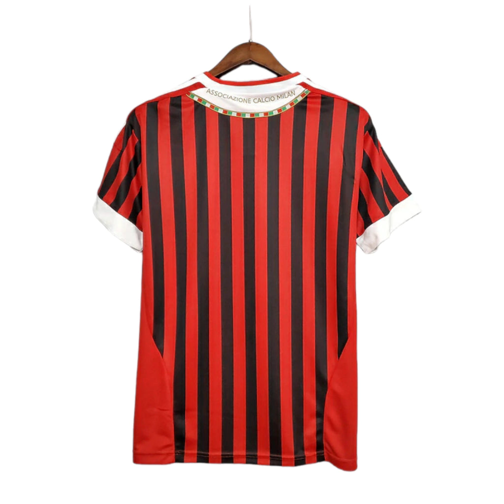 Milan Home Retrô 2011/2012 Adidas - Vermelha e Preta