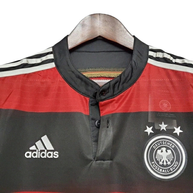 Alemanha Retrô Away 2014 Masculino Adidas - Preto e Vermelha