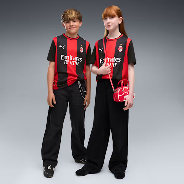Kit Infantil Milan Home 26/27 - Vermelho e Preto