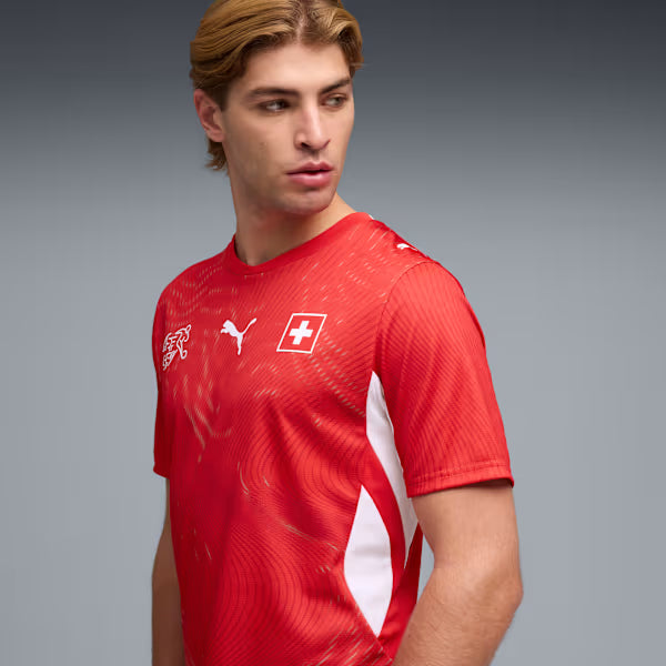Suiça Home 26/27 Masculino Torcedor Puma - Vermelho
