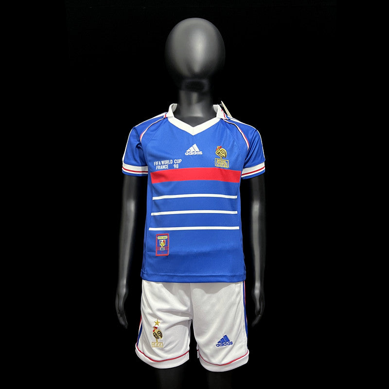 Kit Infantil França Home Retro 1998 - Azul