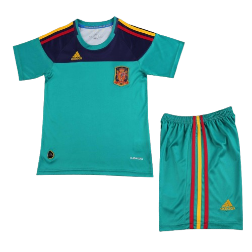 Kit Infantil Espanha Goleiro Retro 2010 - Verde