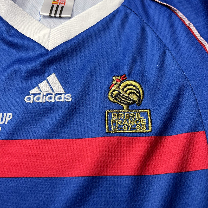Kit Infantil França Home Retro 1998 - Azul