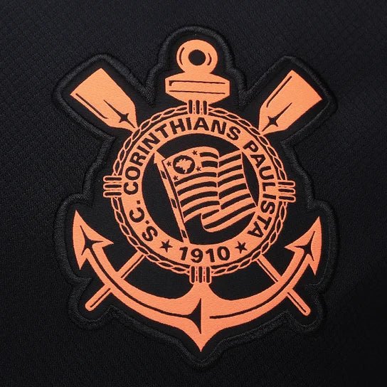 Corinthians Third 25/26 Torcedor Nike Masculina - Preta e Laranja