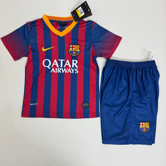 Kit Infantil Barcelona Home Retrô 13/14 - Grená