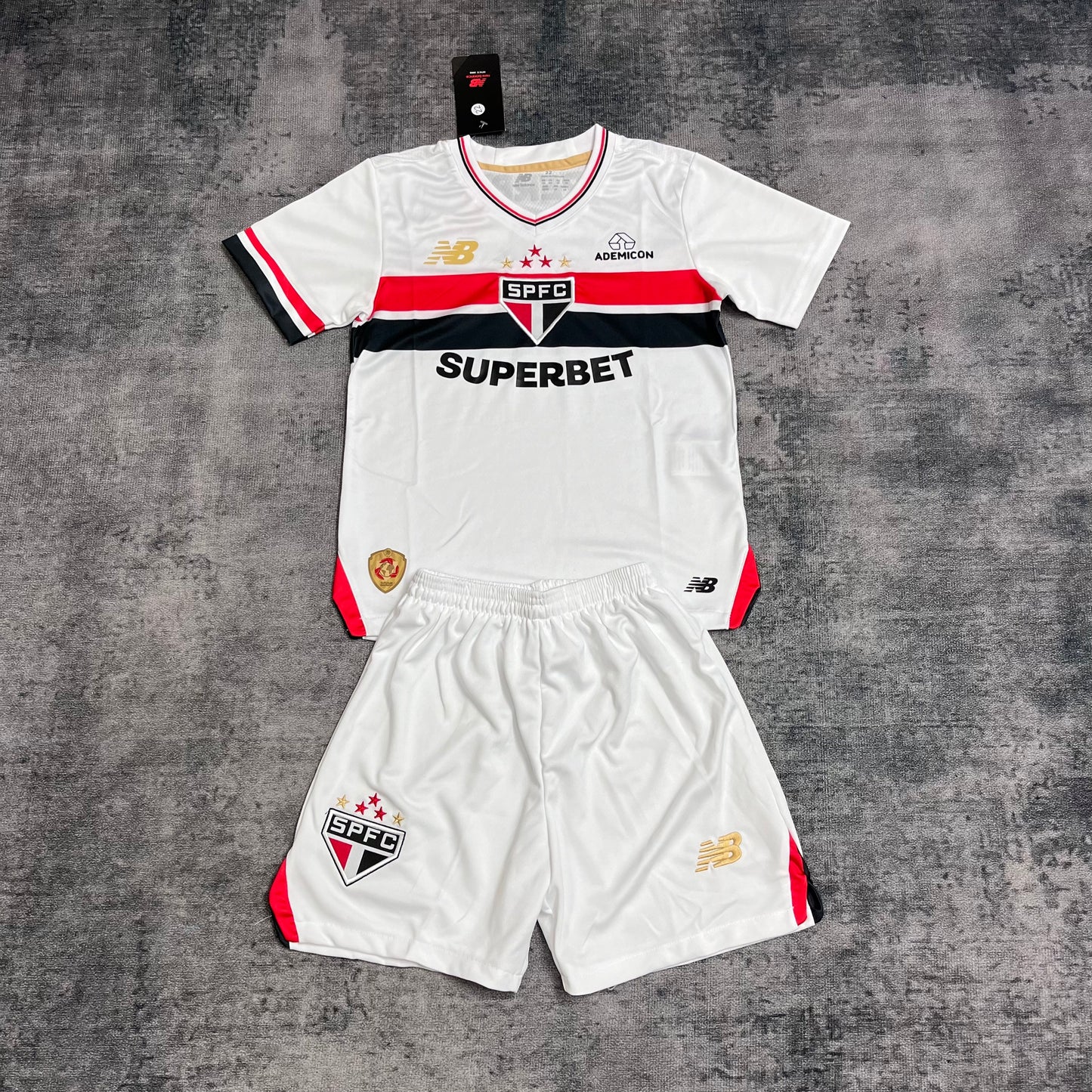 Kit Infantil São Paulo Home 25/26 - Branco