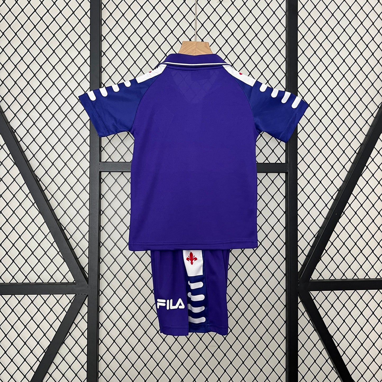 Kit Infantil Fiorentina Home Retrô 1998 - Roxo