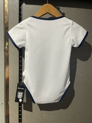 Body Bebê Infantil Inglaterra Home 24/25  - Branco