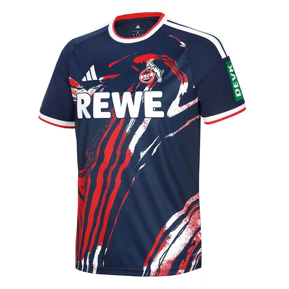 1. FC Köln Third 26/27 Torcedor Adidas - Azul e Vermelho