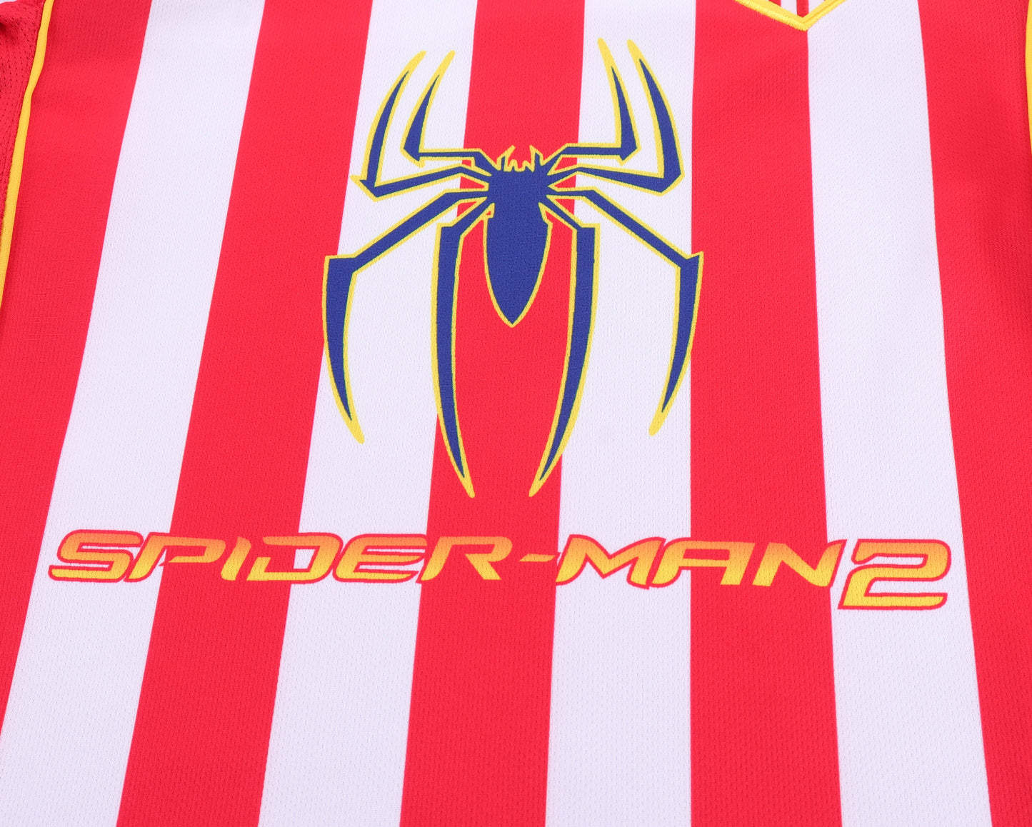 Kit Infantil Atletico de Madrid Home Retrô 2004 Manga Longa  - Vermelho e Branco