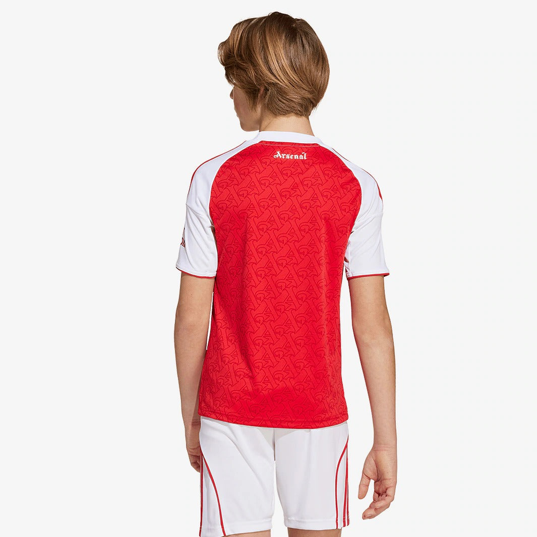 Kit Infantil Arsenal Home 26/27 - Vermelho e Branco