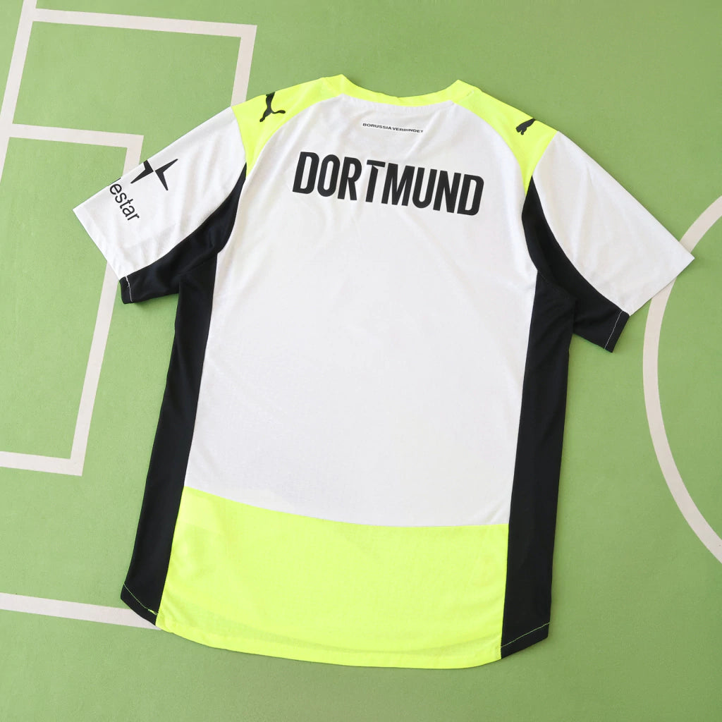 Borussia Dortmund Away 25/26 Jogador Puma - Cinza