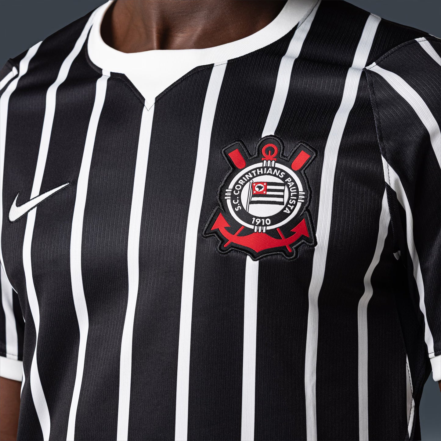 Corinthians Away 26/27 Torcedor Nike - Preta e Branca