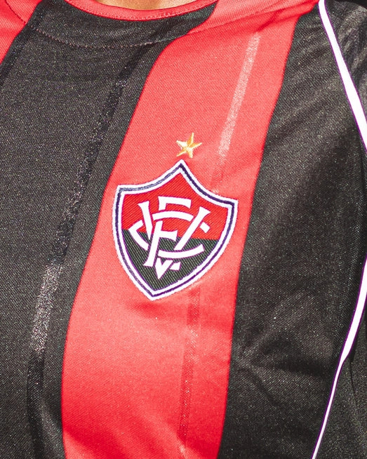 Vitória Home 26/27 Feminino - Vermelha e Preta
