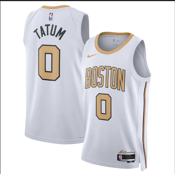 Regata Boston Celtics Masculina - Branca e Dourada
