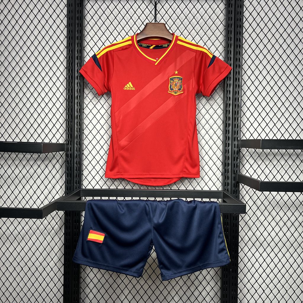 Kit Infantil Espanha Home Retro 2012 - Vermelho