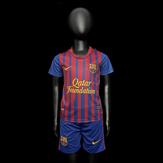 Kit Infantil Barcelona Home Retrô 12/13 - Grená