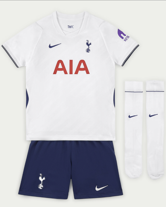 Kit Infantil Tottenham Home 26/27 - Branco
