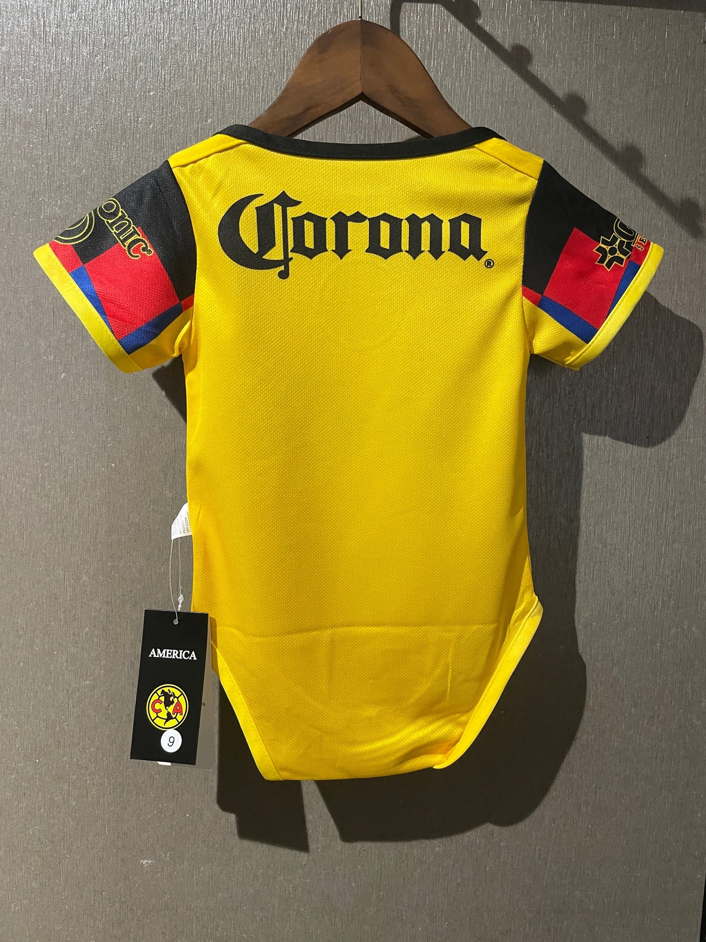 Body Bebê Infantil America do Mexico Home 25/26  - Amarelo