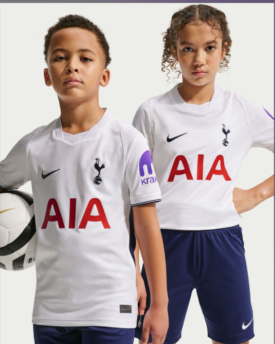 Kit Infantil Tottenham Home 26/27 - Branco