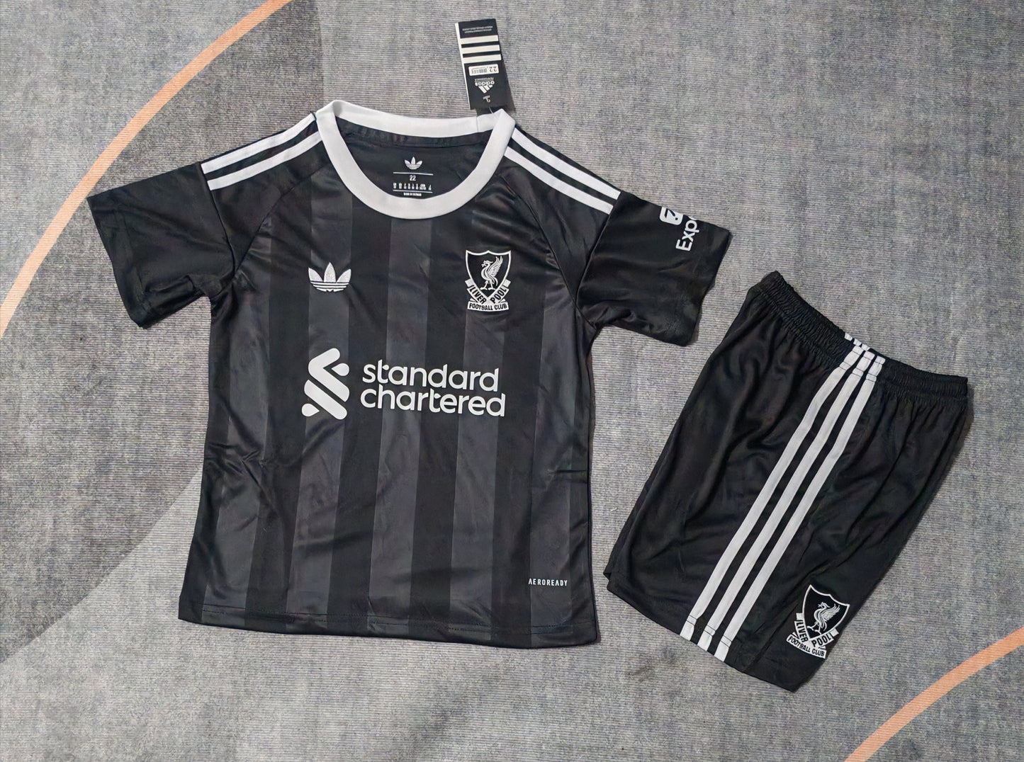 Kit Infantil Liverpool Goleiro 25/26 - Preto