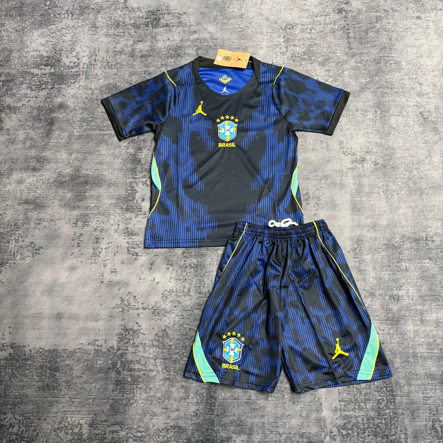 Kit Infantil Brasil Away 26/27 Feminino - Azul