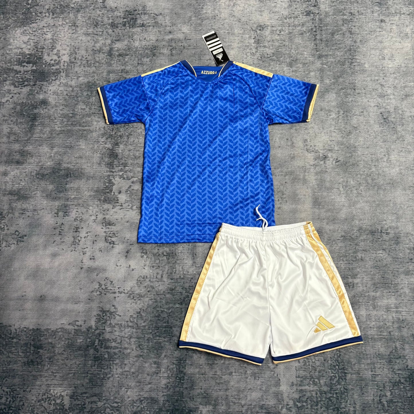 Kit Infantil Itália Home 26/27 Adidas Unissex - Azul