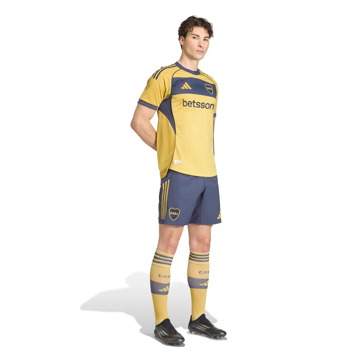 Boca Jrs Away 25/26 Jogador Masculino Adidas - Dourada
