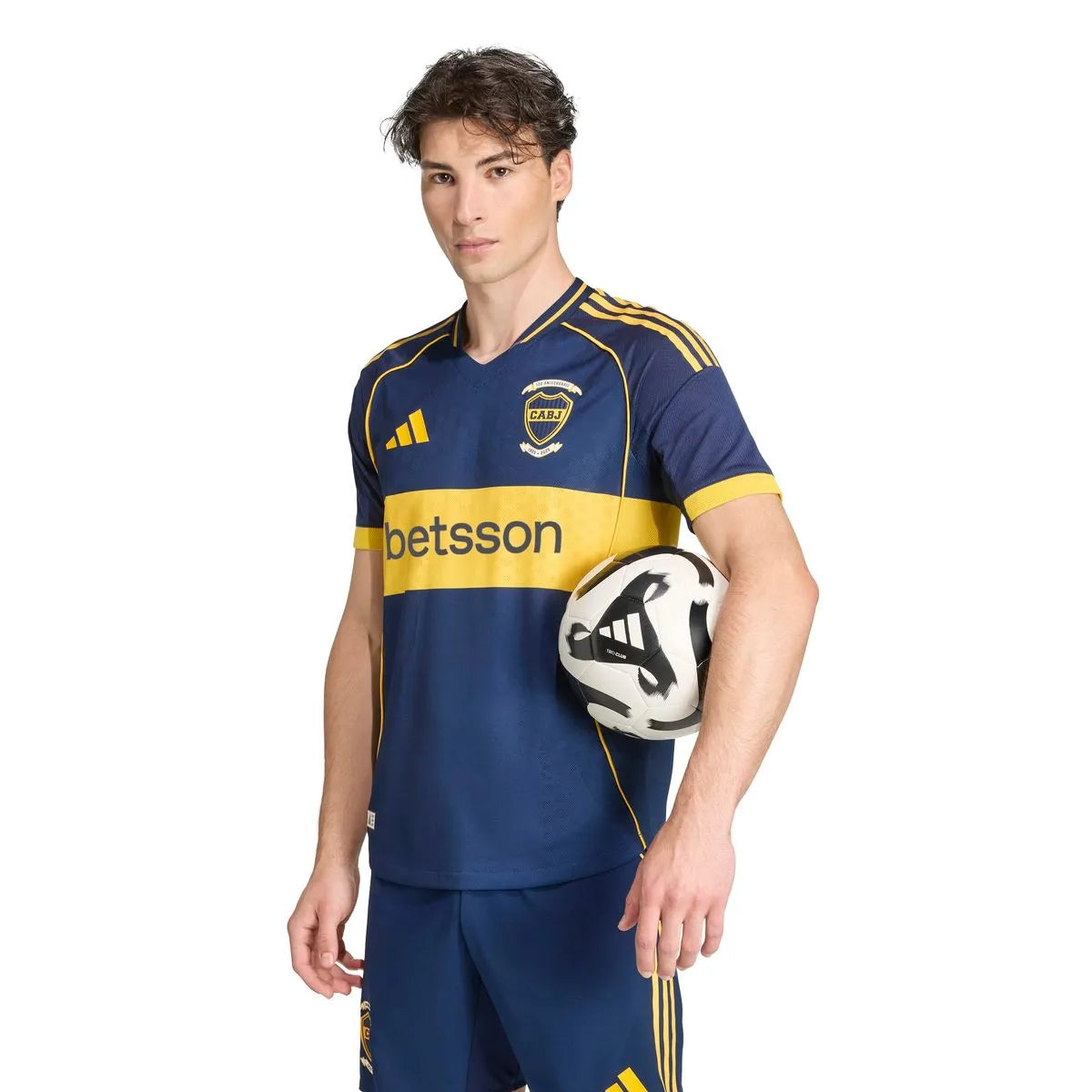 Boca Jrs Home 25/26 Jogador Masculino Adidas - Azul e Amarela