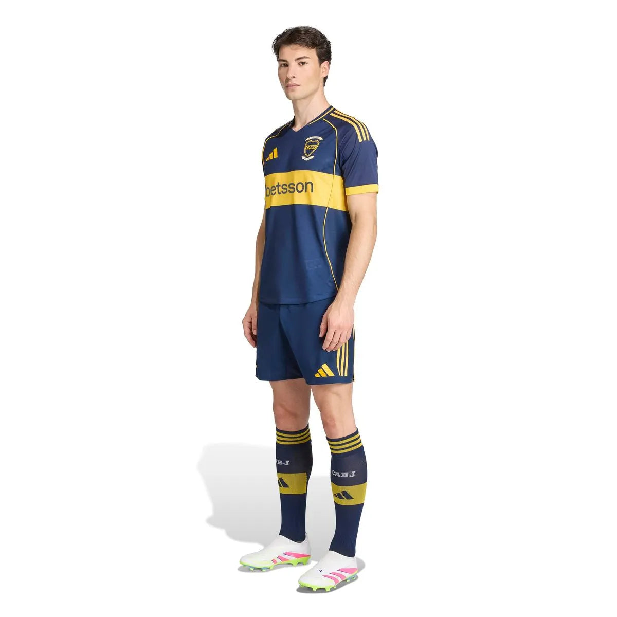 Boca Jrs Home 25/26 Jogador Masculino Adidas - Azul e Amarela