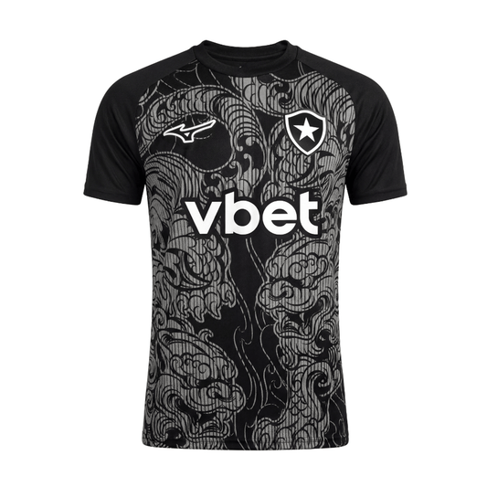 Botafogo Pré Jogo 26/27 Torcedor Mizuno Masculino - Cinza e Preta
